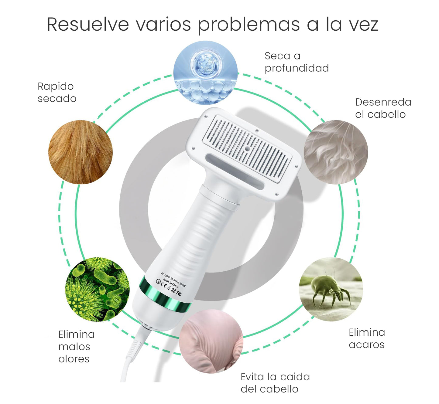 Secador profesional para mascotas 2 en 1